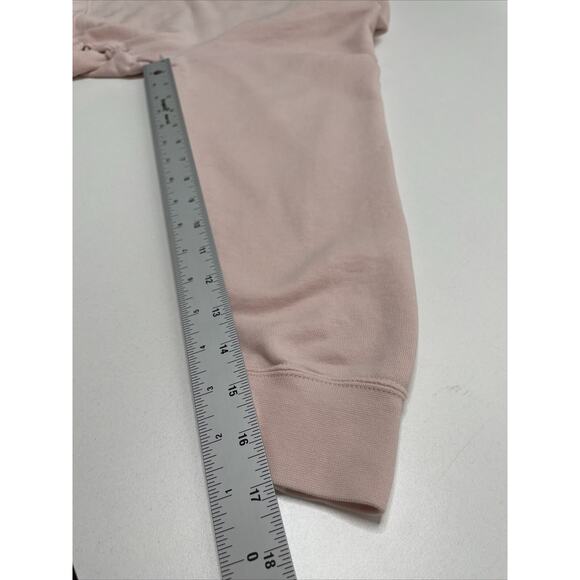 Nike Cropped Sweatshirt Crew Neck Lace Up Pink Size S Workout Gym Athleisure‎ - Picture 12 of 12